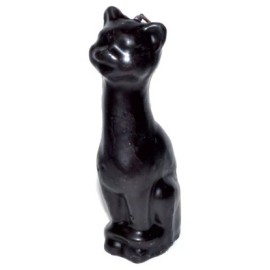 AzureGreen 5 1/2" Black Cat candle