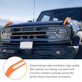 Trim Cover Exterior for Ford Bronco 2021-2026 2/4-Door 2PCS (Orange)