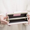 Donally Wallet, Long Wallet, Round Zipper, Bifold Girls, Women's, light