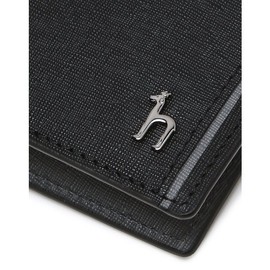 Hazzys (대구신세계)COLOR POINT 블랙 배색포인트 소가죽 슬림 반지갑 HJWA5E330BK (Daegu Shinsegae) COLOR POINT Black Accent Point Genuine Leather Slim Wallet HJWA5E330BK