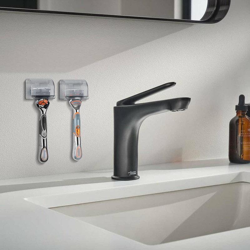 LUEXBOX 2 Pcs Plastic Razor Holders with Cover for Shower