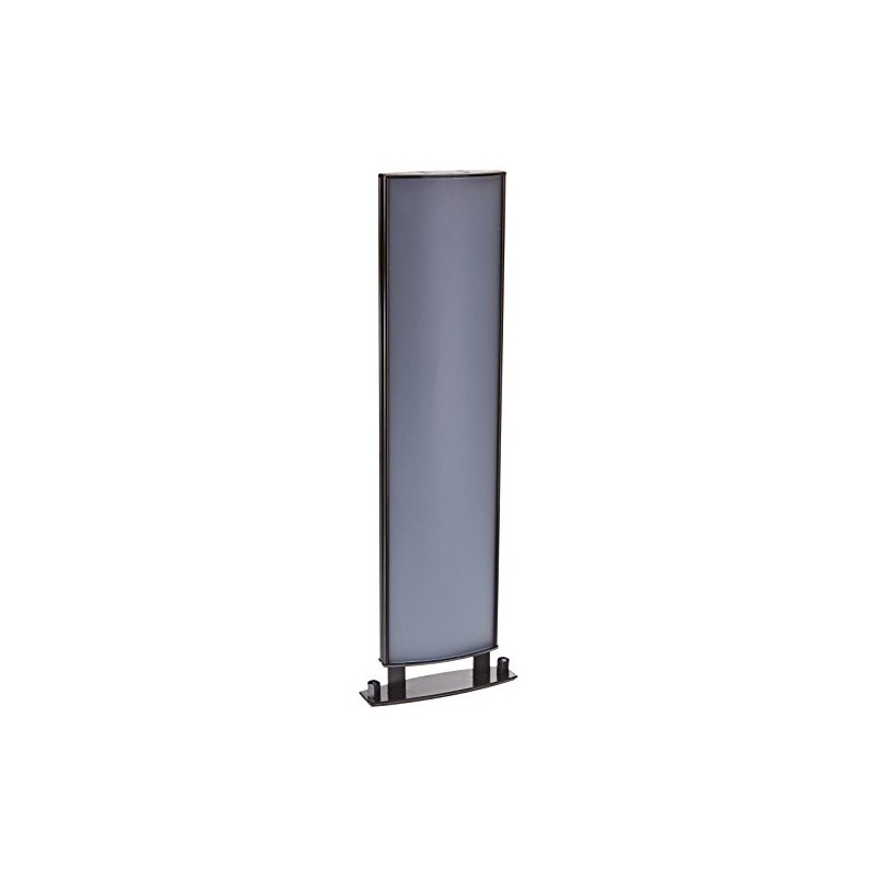 Displays2go Double-Sided Black Finish Aluminum Hallway Signs Displays 15 x