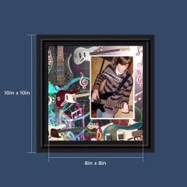 Personally Yours Bass Guitar Decor, Musical Picture Frame, 10X10 3521B