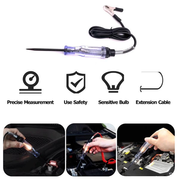 Geartronics Test Light Car Circuit Tester Probe Voltage Continuity Tester