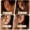 Limerencia Moissanite Stud Earrings, 3 Pairs Titanium Screw Back Earring,