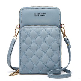 Loveril Smartphone Pouch, Wallet, Shoulder, Shoulder Bag, Vertical, Women's Bag, Pochette, Cross-body Hanging, Mobile Wallet, Multi-functional, Card Storage, Wallet, blue