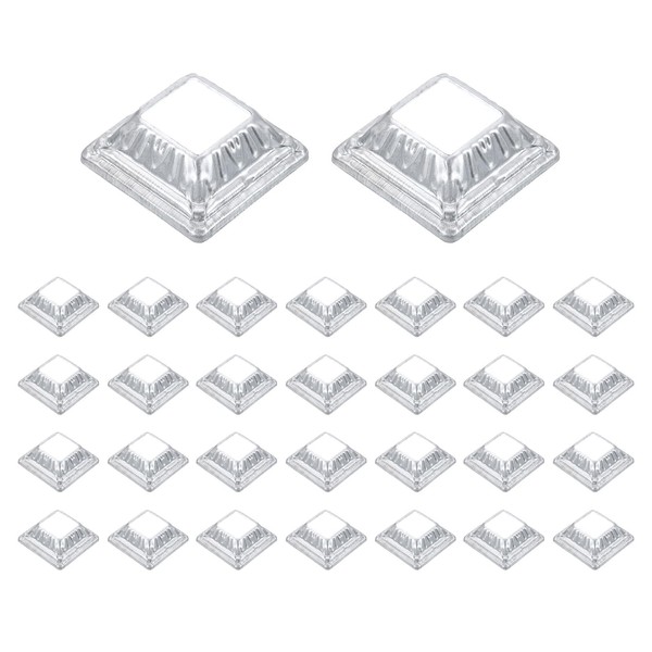 uxcell 30Pcs Post Base Cover, 2.25"x2.25" (Internal Size 1"x1") Metal