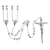 Wedding Lasso Rosary | Plated Pearl Beads | Silver or