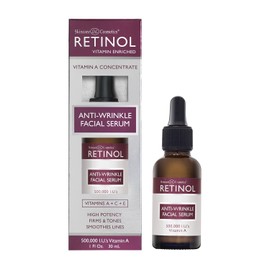 Retinol Anti-Wrinkle Facial Serum – Vitamin A Concentrate Improves Skin’s Elasticity & Tone and Minimizes Appearance of Fine Lines & Wrinkles – Look Younger With The Age-Defying Power Of Retinol