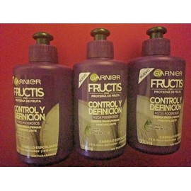 Garnier 3 PACK GARNIER  LEAVE IN CONDITIONER RIZOS PODEROSOS/ PROTEINA Y ACEITE DE COCO