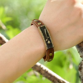 To My Man Bracelet Brown Wrist Rope Adjustable Stainless Steel Leather Bracelet Inspirational Birthday Gifts for Husband Boyfriend