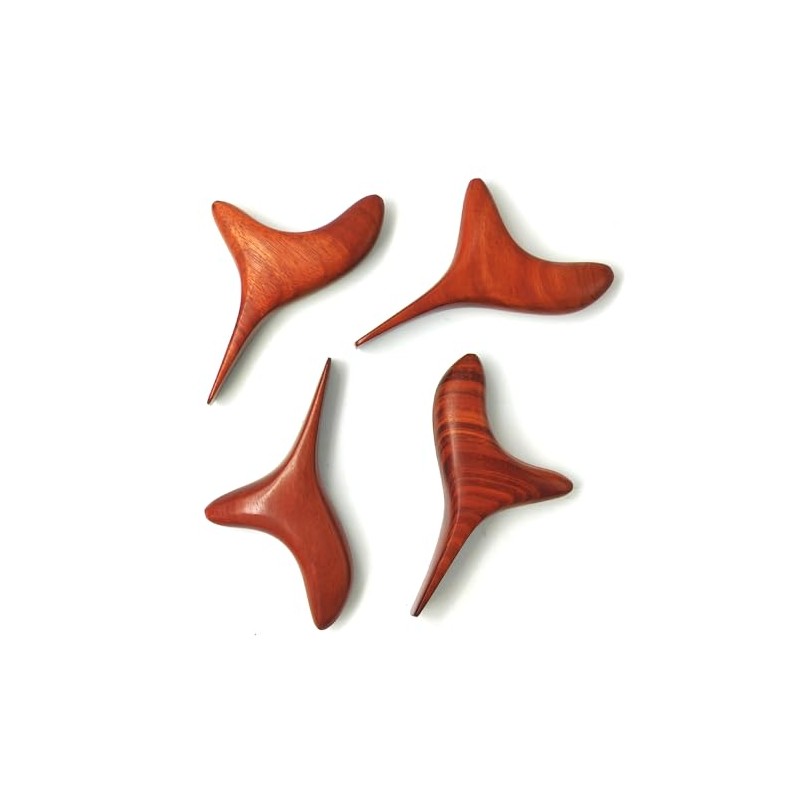 Massage Wood Three-Pointed Bird Birdy as Massage Aid with 2