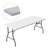 PATIKIL 72" x 30" Picnic Table Cover with Bench Covers,