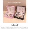 Raganet, Caja de Joyería de 2 Niveles y Múltiples Compartimientos,