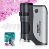 BEBANG 60x-120x Pocket Microscope, Handheld Mini Microscope for Kids with