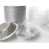 Disposable Aluminum 5 Tart Pan/individual Pie Pan w/ Clear Dome