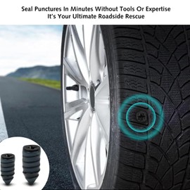 DILUSILK 40 PCS Tyre Repair Kit Rubber Nails with Screwdriver, Car Tyre Puncture Repair Kit, Tyre Puncture Repair Kit for Auto Car Motorcycle