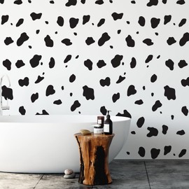 Dalmatian Spots Stencil - Pattern Stencil, Dog Stencil, Bathroom Wall Decor, Spot Stencil - Alternative to Wallpaper Or Vinyl Decals