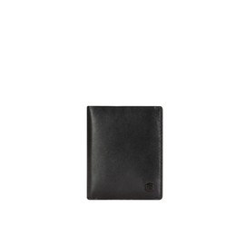 Jekyll and Hide Slim Bifold Leather Card Holder for Men – Full Grain Vegetable-Tanned Leather, RFID Blocking, Holds 6-8 Cards, Recycled PET Lining, External Slot – Minimalist Wallet, Black