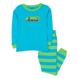 Leveret Kids & Toddler Pajamas Garbage Truck Boys 2 Piece Pjs Set 100% Cotton (Size 18-24 Months)
