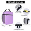 Light Purple Lunch Box for Women Men Reusable Insulated Portable