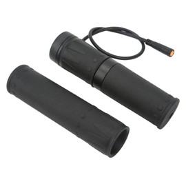 POENVFPO Bike Throttle GripElectric Bike Speed Control Handle Grip, 1Pair FT 158X Rubber Throttle Handle Grips Easy Installation Electric Bike Twist Throttle 12V 48V EBike Throttle Grip
