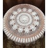 Lelefly Cotton Handmade Crochet lace Table Runners Round Tablecloth Doilies