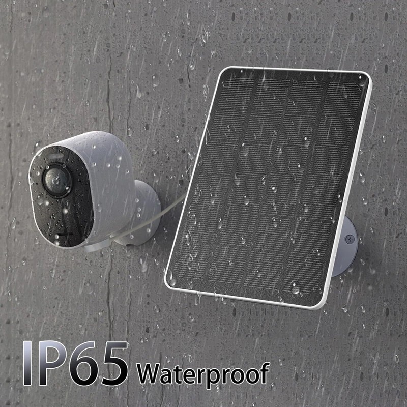 Solar Panel for Security Camera, 4W 5V Waterproof Solar Charger