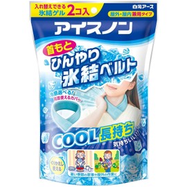 Ice Non Cooling Neck Freeze Belt (1 Cover + 2 Gel Included)