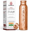 Pure Copper Water Bottle 1 Liter – Leak-Proof Ayurvedic Coppers