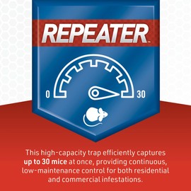 JT Eaton 421CL Repeater Multiple Catch Mouse Trap with Clear Inspection Window