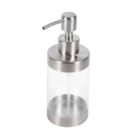 1PC 350ml Soap Dispenser Countertop Pump Lotion Bottle 304 Stainless Steel&Acrylic
