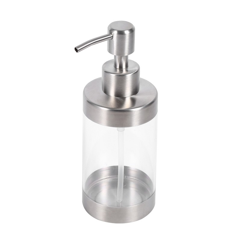 1PC 350ml Soap Dispenser Countertop Pump Lotion Bottle 304 Stainless