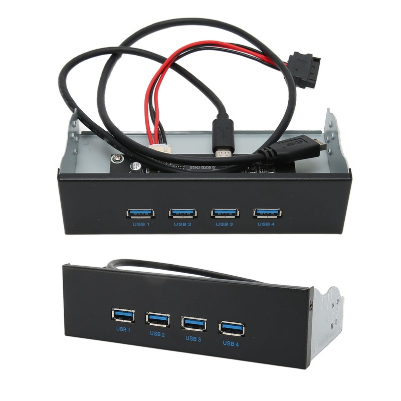 USB 3.2 Front Panel Hub 5.25in 4 Ports 10Gbps Stable