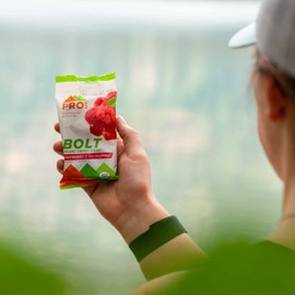 Probar PROBAR - BOLT Organic Energy Chews, Raspberry, Non-GMO, Gluten-Free, USDA Certified Organic, Healthy, Natural Energy, Fast Fuel Gummies with Vitamins B & C (12 Count)