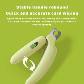 Pet Dog and Cat Nail Clippers and Trimmers , Avoid Over-Trimming, Easy to Use, Cats for Grooming, Dog Nail Clippers, Paw Care for Cats and Dogs, Nail Trimmers - Pet Products for Pet Grooming (green)