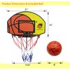 Hamnskyth Trampoline Basketball Hoop, Fits Most Straight & Curved Poles,
