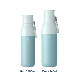 LARQ Bottle Flip Top 25oz - Insulated Stainless Steel Water Bottle With Straw | Thermos, BPA Free | Reusable Water Bottle for Sports, Gym, and Travel | Keep Drinks Cold for 24 Hours, Seaside Mint