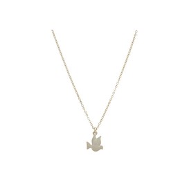 Occasions Gift Giving Silvertone Small Dove Pendant Necklace
