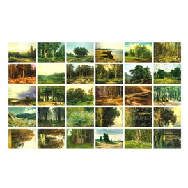 HOSTEESSCHOICE Ivan I Shishkin Famous Paintings Postcards, 30 PCS,Premium Collectable Retro Art Gifts, Perfect Stocking & Greeting Gift,4x6 Inch-Ivan I Shishkin
