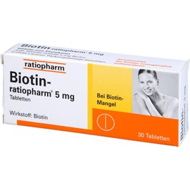 Biotin Ratioparm 5 mg Tablets Pack of 30