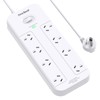 One Beat Power Board Surge Protected, Power Strip with 8