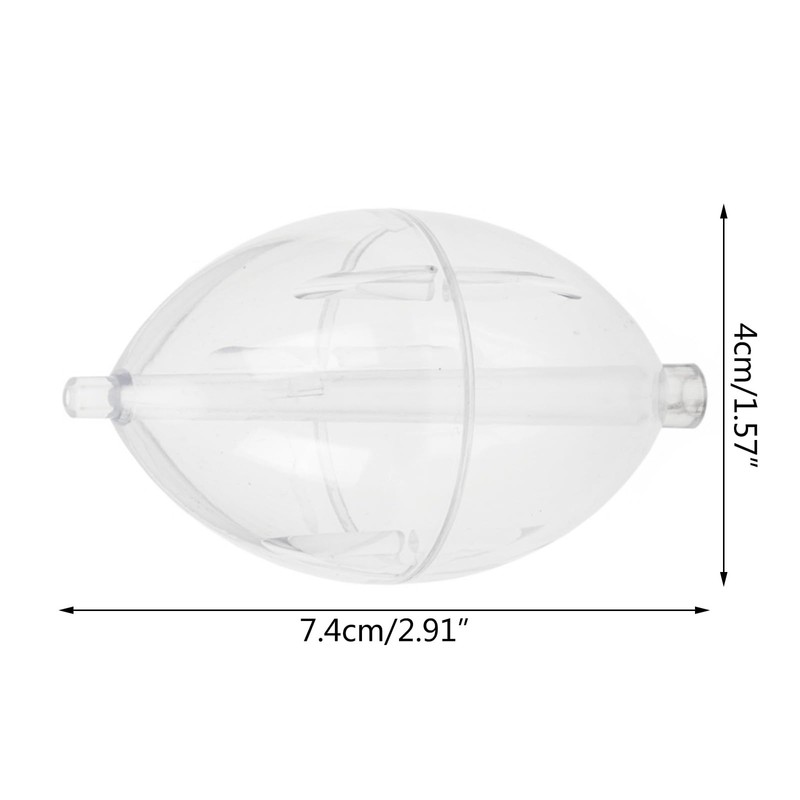 Gllehkt 5Pcs FishingsCastings Bobbers Float Fishing Clear Float Plastics Oval