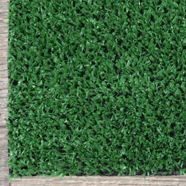 Ottomanson Garden Grass Artificial Turf Runner Rug, 20"X59", Green