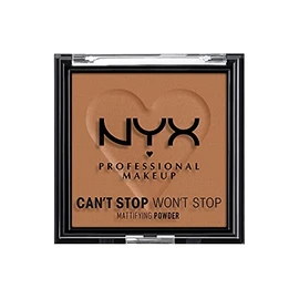 NYX Professional Makeup Can't Stop Won't Stop Mattifying Powder, Matte Finish, Mocha