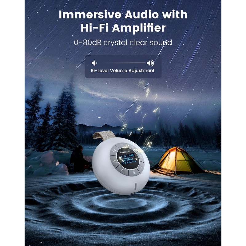 Glocusent Portable Sound Machine for Baby Kids Adults - 62
