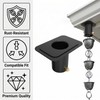 Demimy Rain Chain Gutter Adapter, 4 Pack, Black