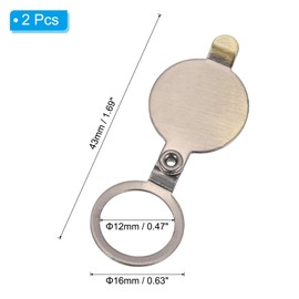 PATIKIL 1/2 Inch Door Viewer Cover, Door Viewer Cover Protective Cover for Privacy for Home, Apartment, Hotel, Bronze, Pack of 2