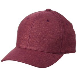 Flexfit Unisex Cap Natural Melange Women's / Men's Baseball Cap Fitted, burgundy