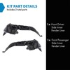 TRQ TRQ Front Inner Fender Liner Set Compatible with 2001-2004